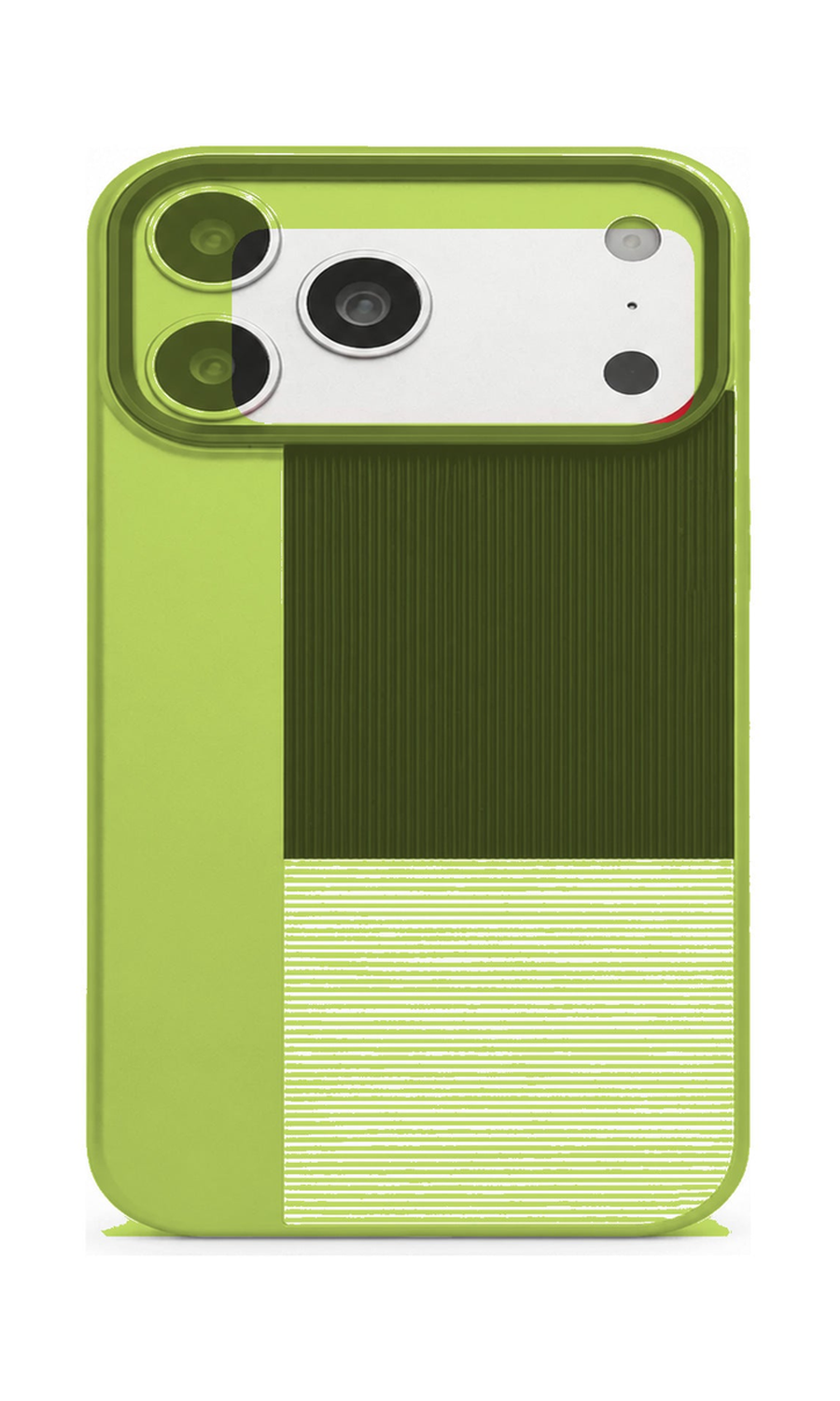 AP Lab Pro color SKU image v1: Lime iPhone case front view — large product scale on white background