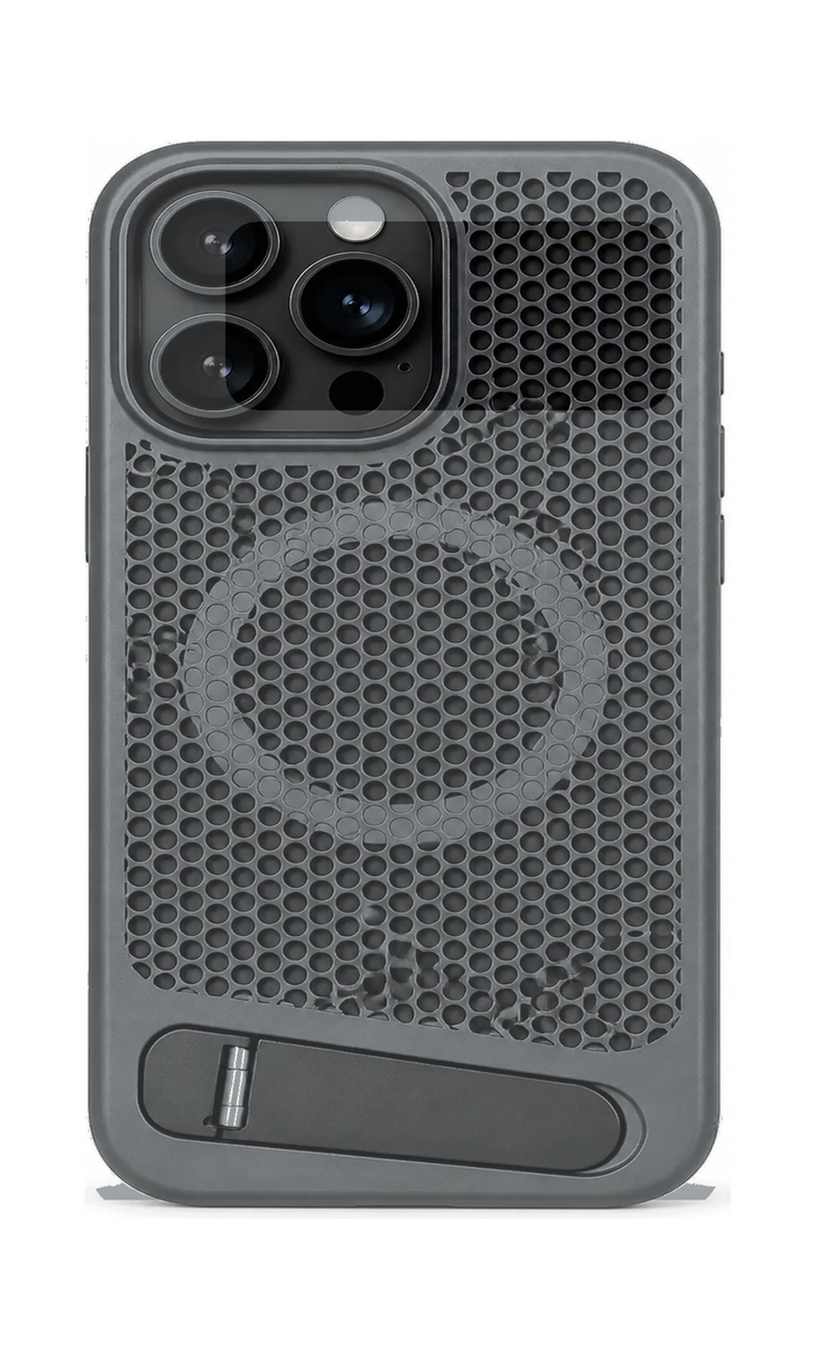 AP Lab Pro color SKU image v1: Gray iPhone case front view — large product scale on white background