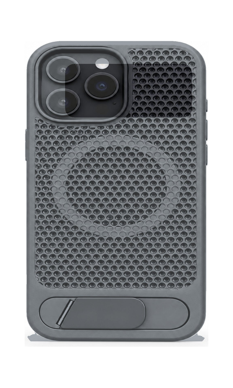 AP Lab Pro color SKU image v1: Titanium Gray iPhone case front view — large product scale on white background