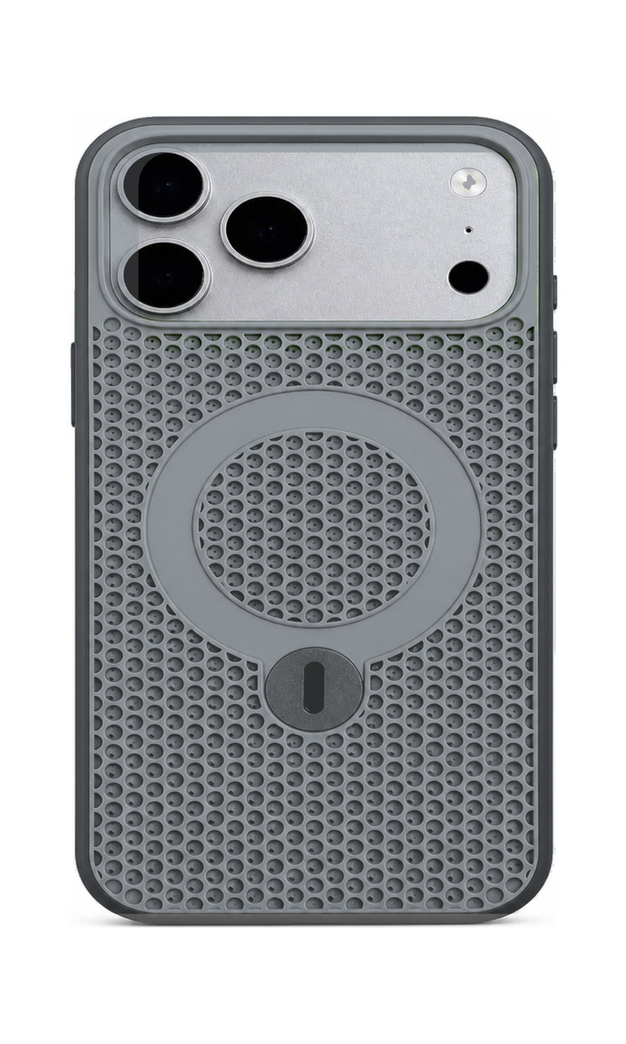 AP Lab Pro color SKU image v1: Titanium Gray iPhone case front view — large product scale on white background
