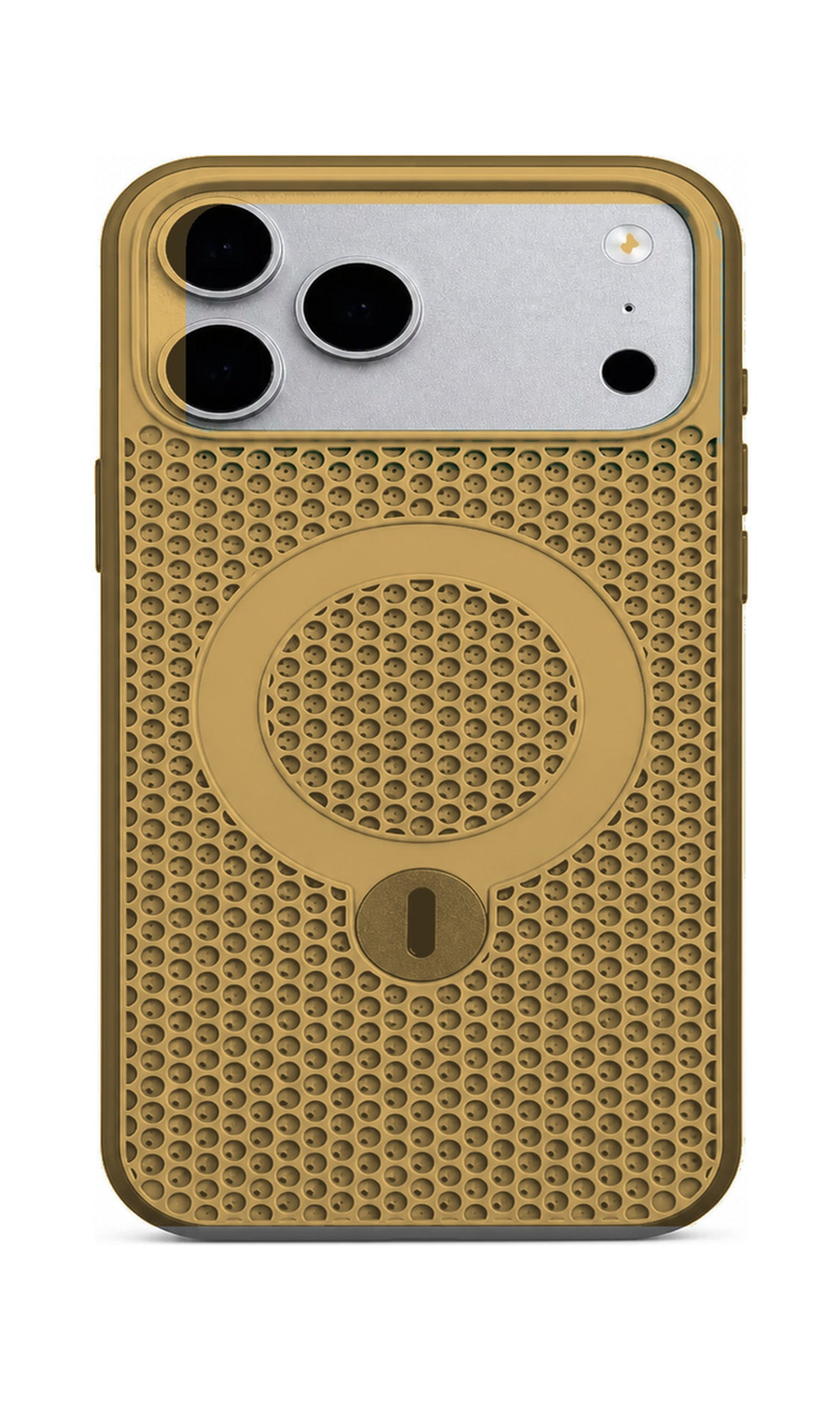 AP Lab Pro color SKU image v1: Desert Gold iPhone case front view — large product scale on white background