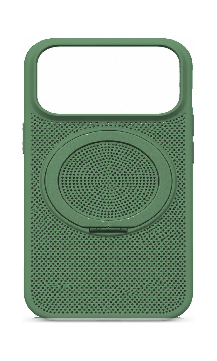 AP Lab Pro color SKU image v1: Cold-BrewGreen(Bright Gold iPhone case front view — large product scale on white background