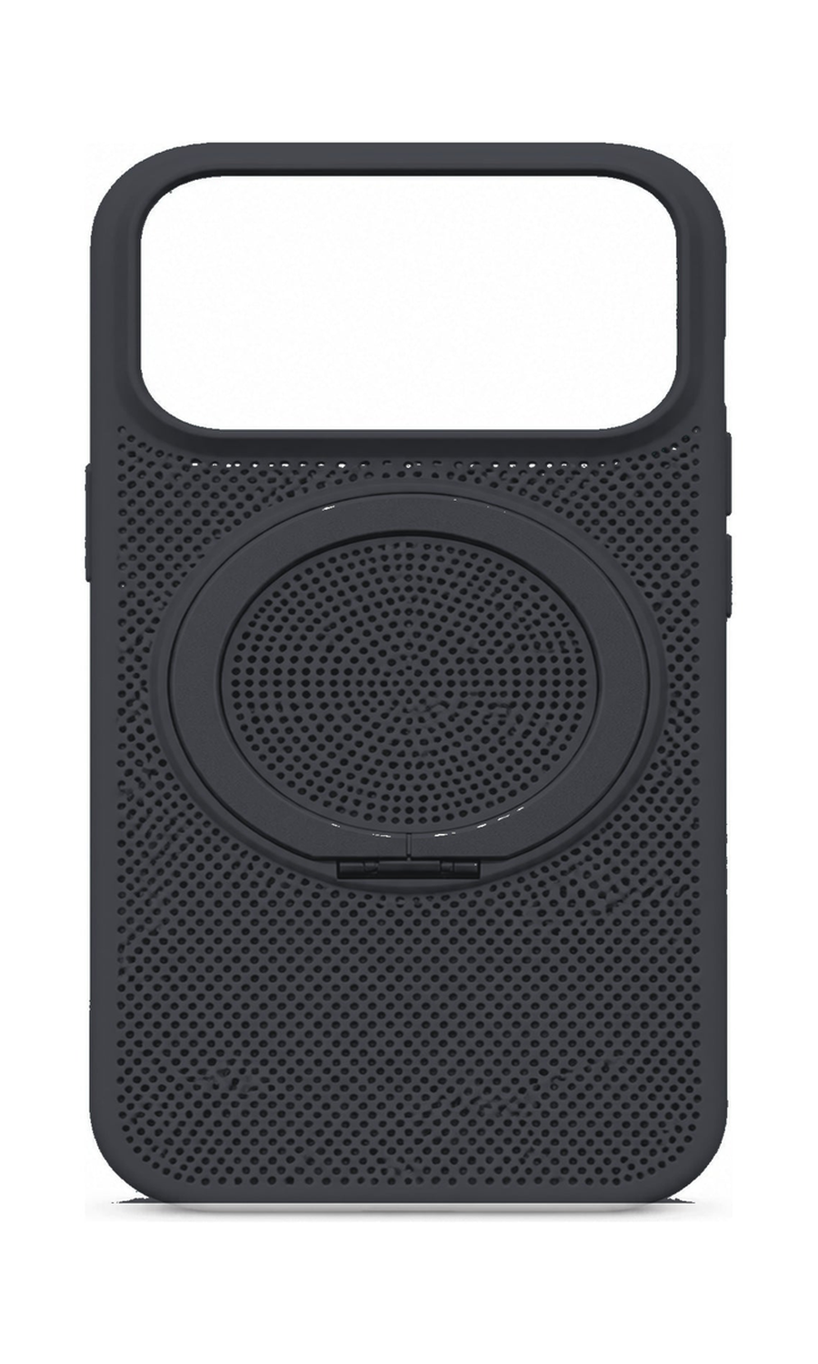 AP Lab Pro color SKU image v1: Midnight Black(Orange iPhone case front view — large product scale on white background