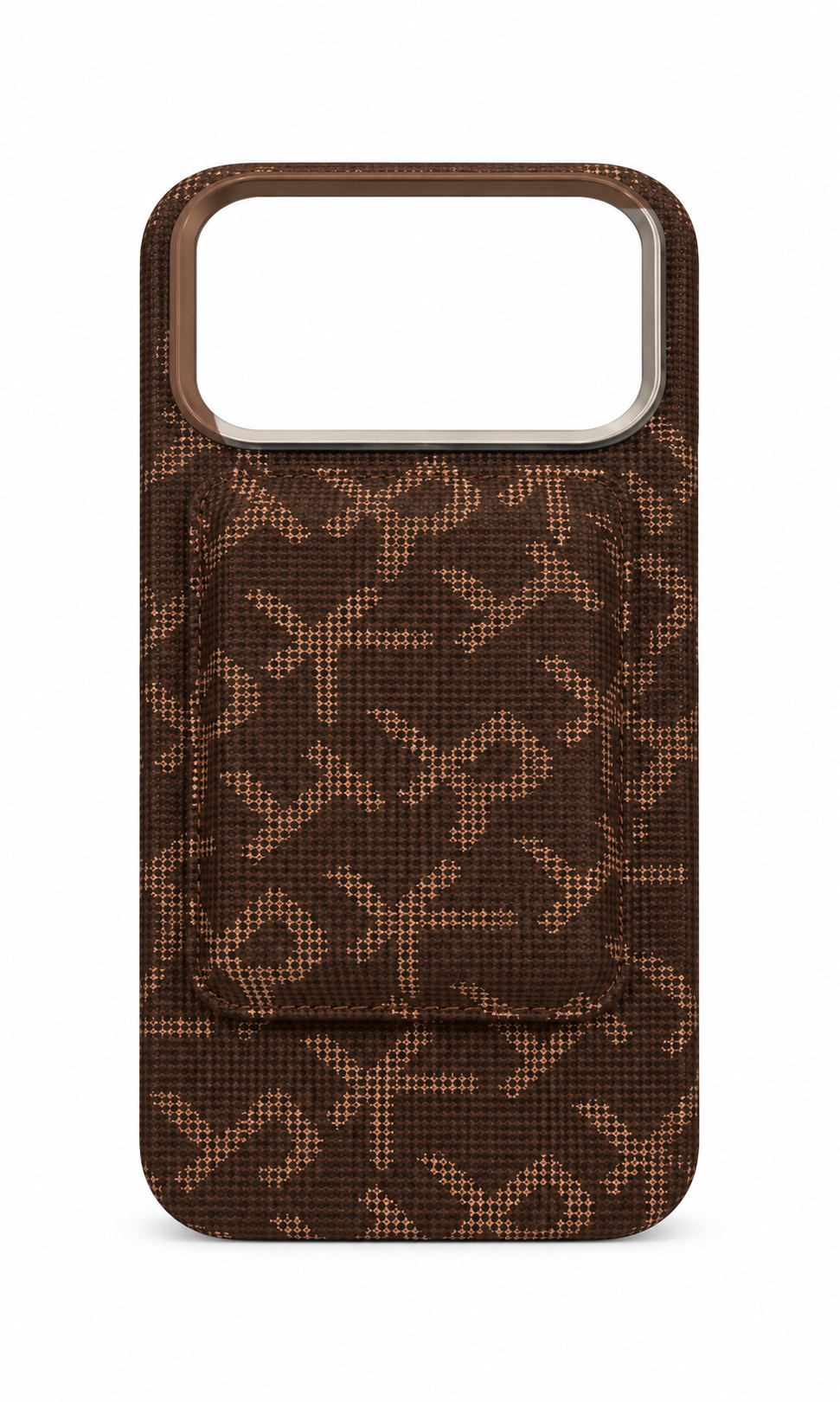 Magnetic Wallet Case for iPhone — Italian Dark Coffee product image